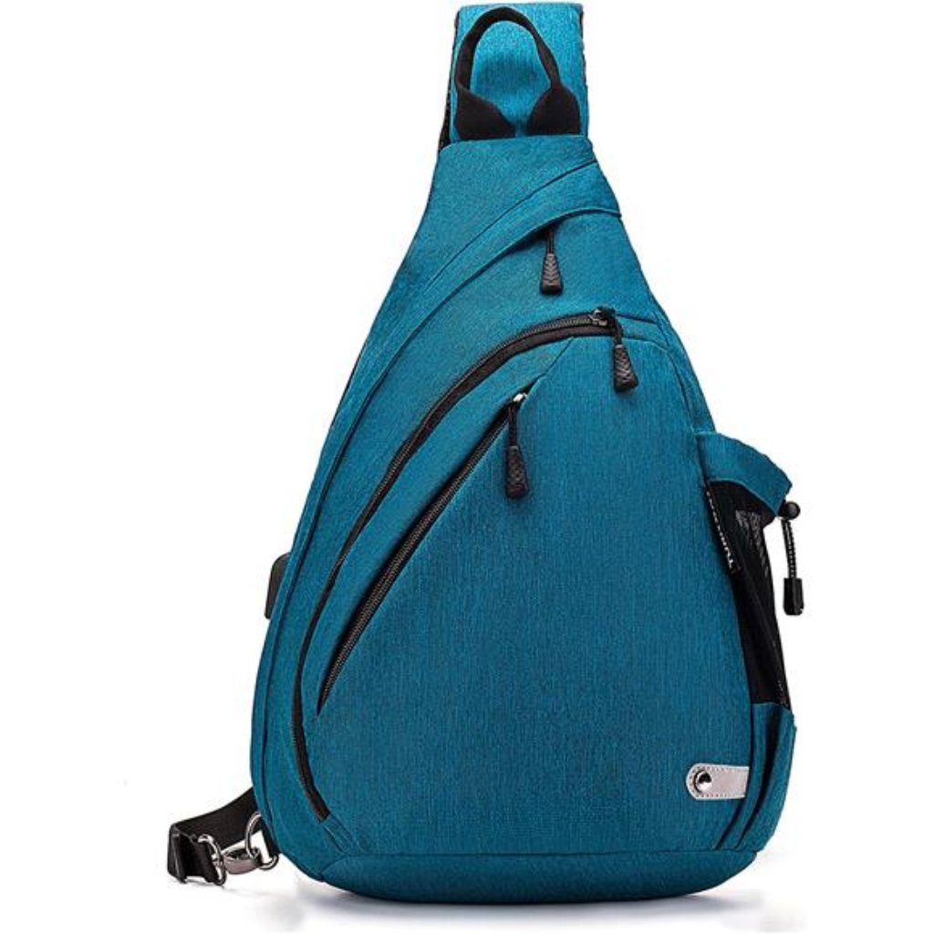Hot Water-Proof Sling Bag/Crossbody Backpack/Shoulder Bag Blue